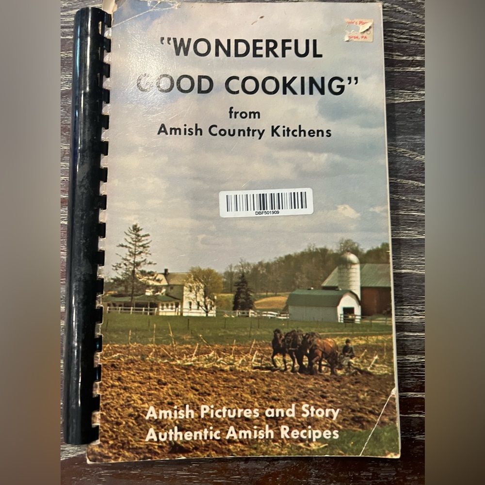Vintage Wonderful Amish Cooking From Amish Homes Cookbook